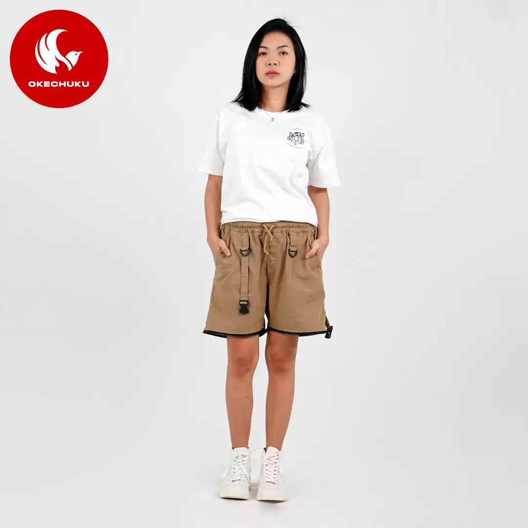 Okechuku JUSTINE Celana Cargo Panjang Pendek Celana Wanita Streetwear