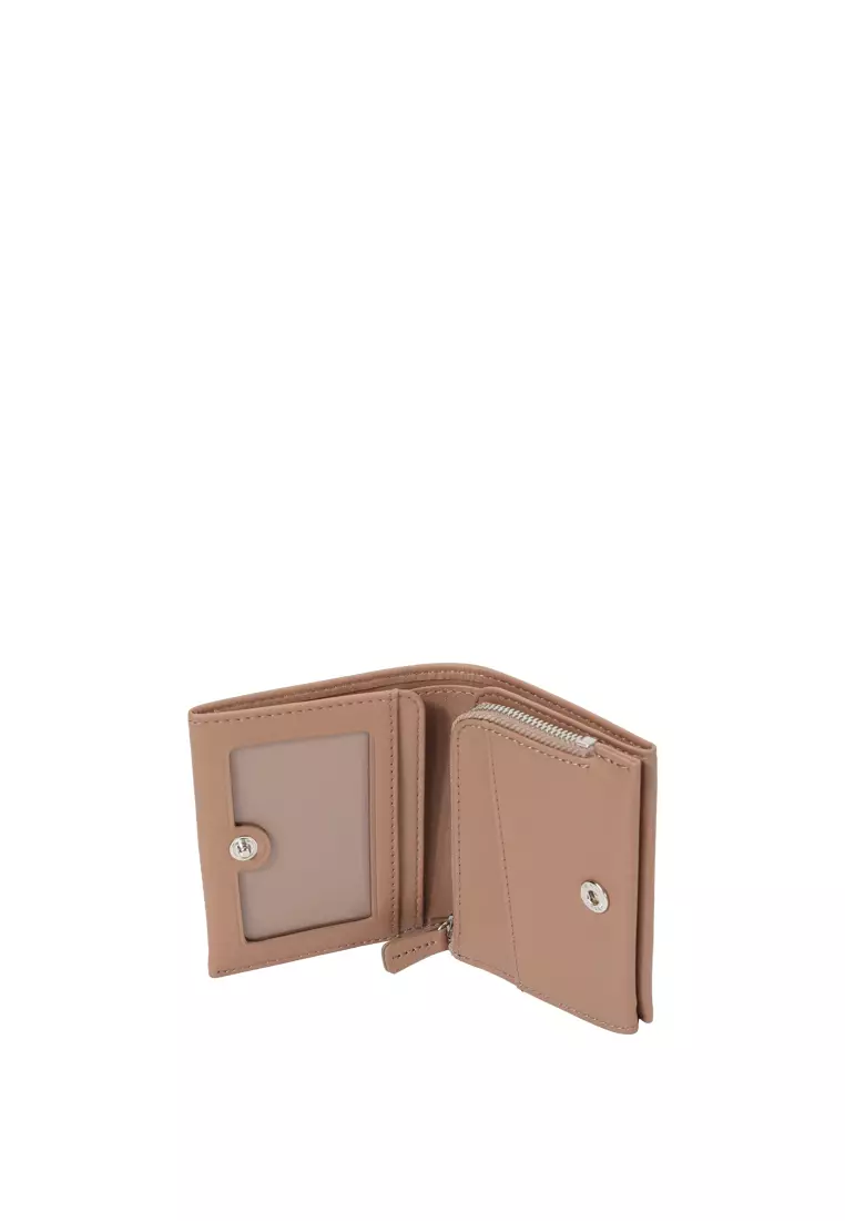 Snap Button Wallet - Coral