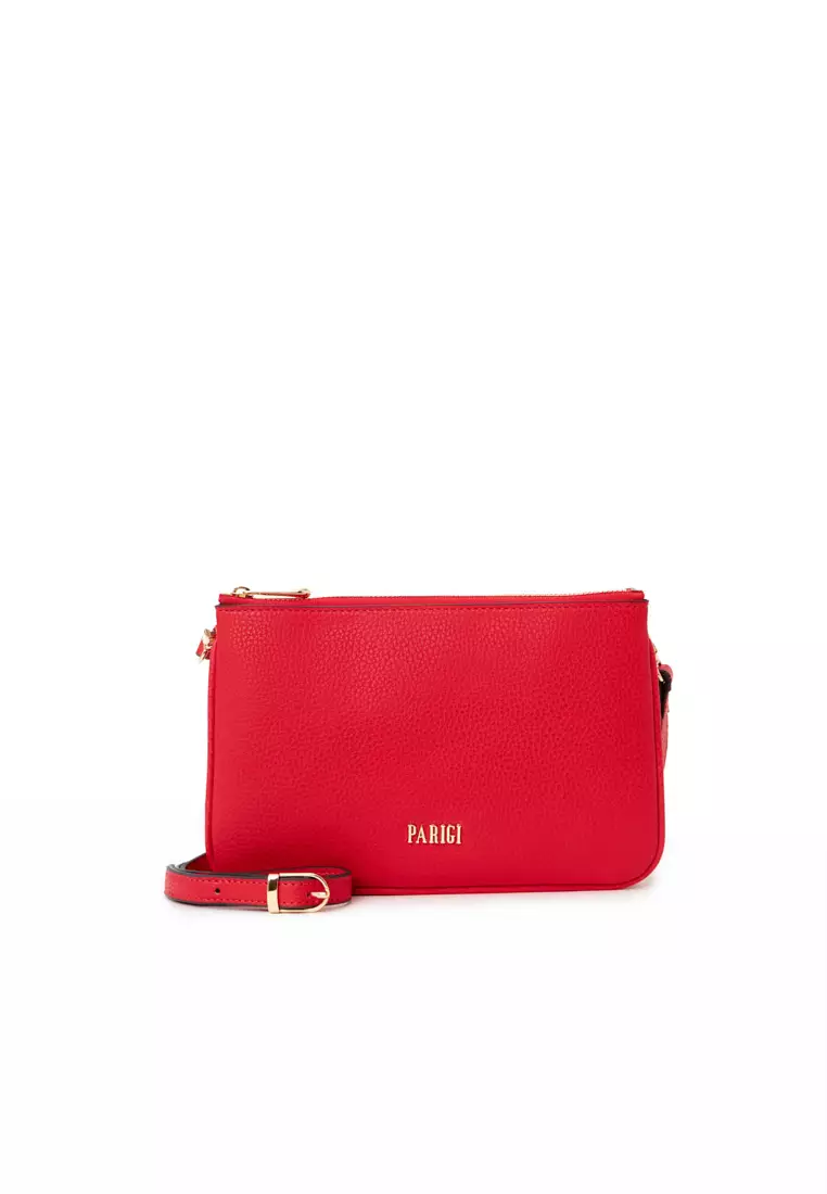 Red new arrivals crossbody clutch