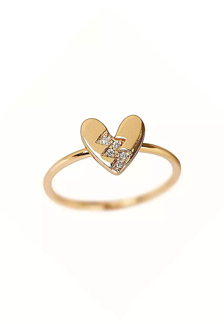 Buy Foundry Vermeil Not So Broken Heart Ring 2025 Online ZALORA