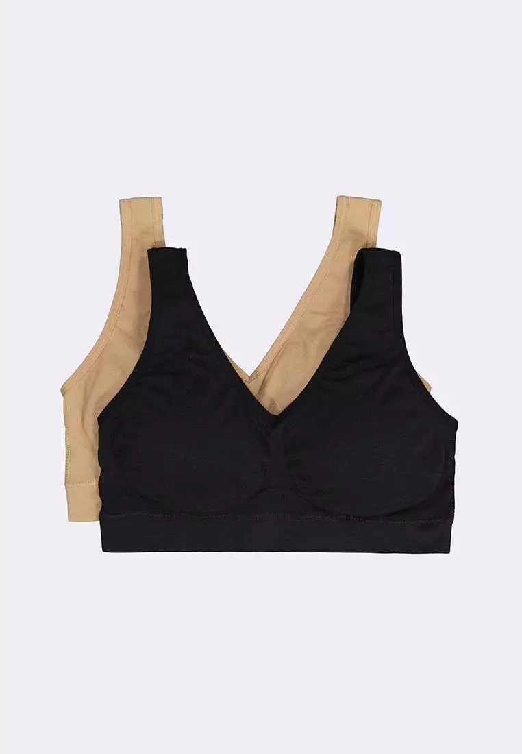 Buy BENCH Women's 2-in-1 Pack Seamless Bra 2026 Online | ZALORA Philippines