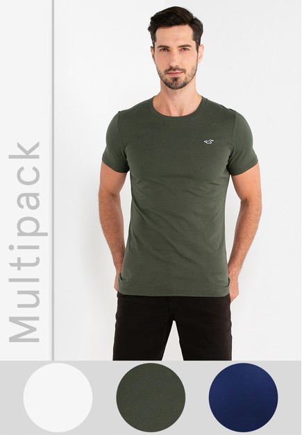 Hollister 3-Pack Muscle Fit Crew | Buy Hollister Online | ZALORA Hong