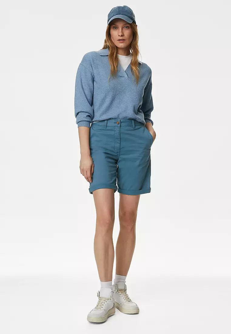 Cotton Rich Tea Dyed Chino Shorts