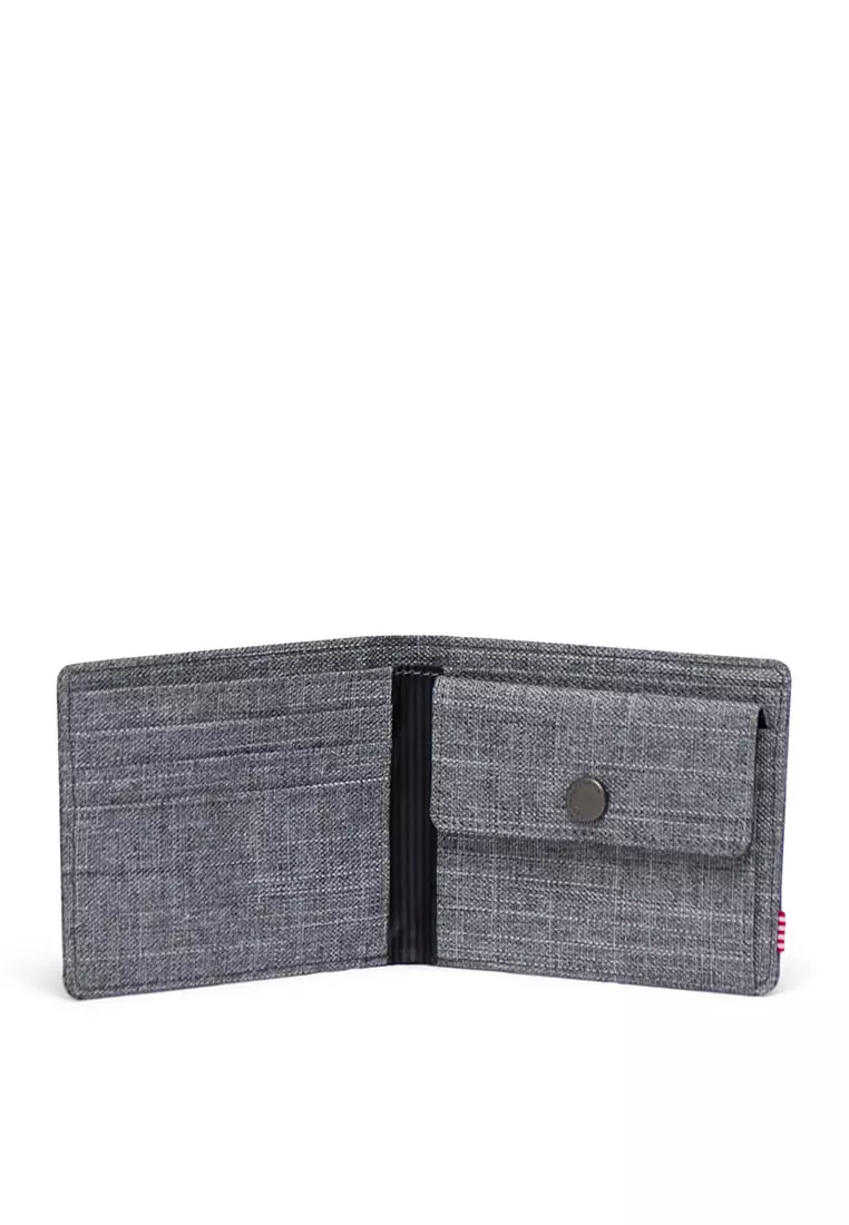 Herschel Roy Coin Wallet Raven Crosshatch