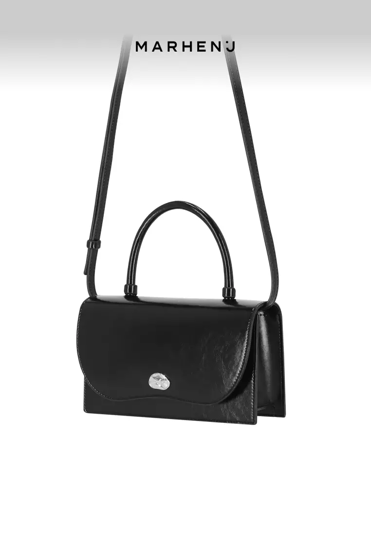 ARCH Vegan Leather Crossbody Bag Black