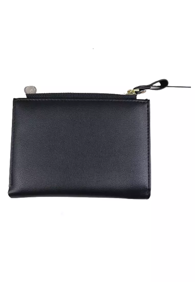 Seen Wallet Wanita Casual Design Elegan Fashion Many Slot Material Leather ORIGINAL - Black