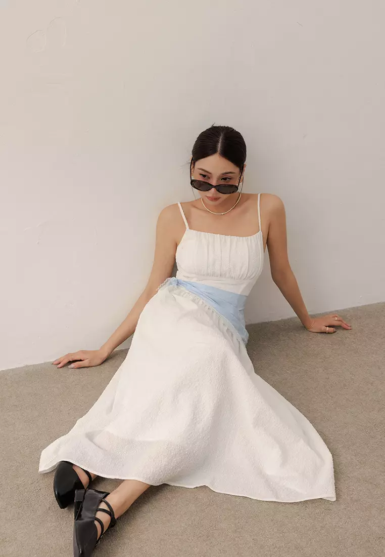 Corset Padded Low Waist Maxi Dress