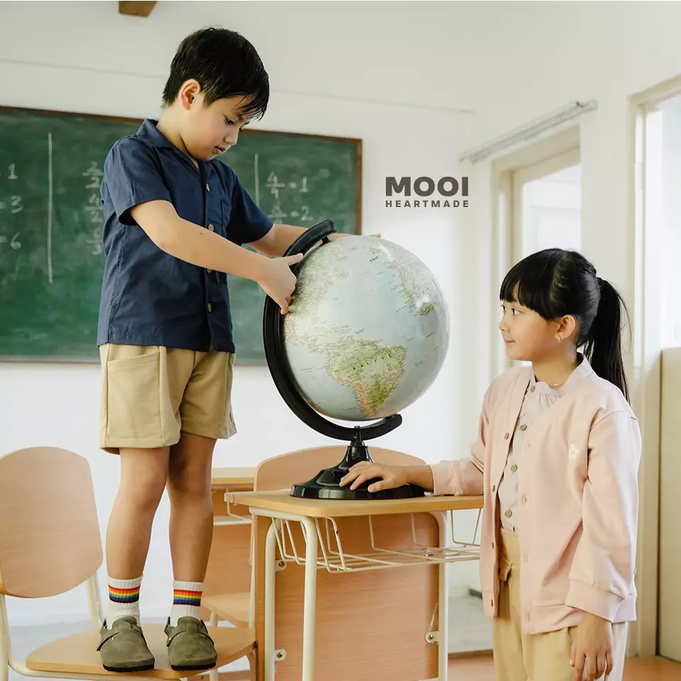 Mooi Celana Pendek Anak Luke Short Pants - Brown Sand