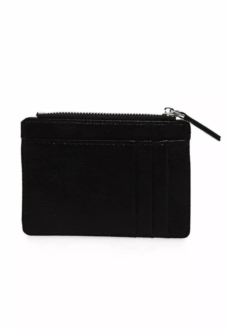 Zrek Wallet Dompet Kartu Unisex ID Card Holder Slim Casual Design Material Leather Kulit ORIGINAL - Black