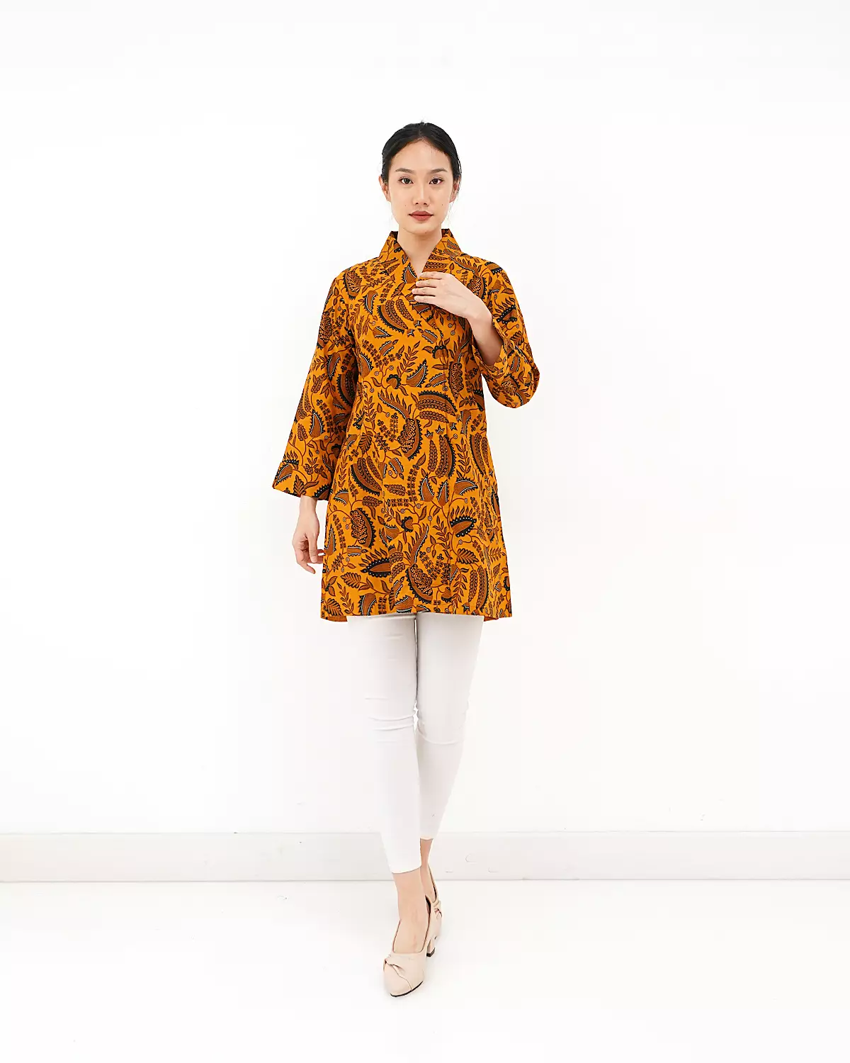 Blouse Tunik Motif Pisang Wulan