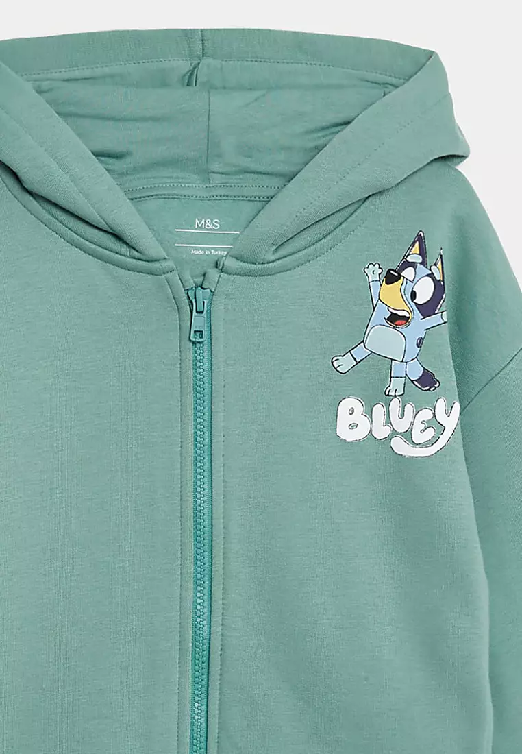 Cotton Rich Bluey Zip Hoodie