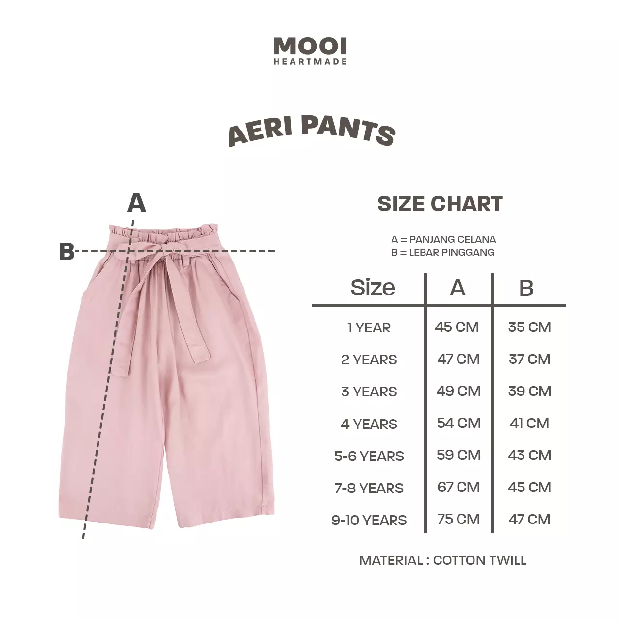 Mooi Celana Panjang Anak Perempuan Aeri Pants - Black