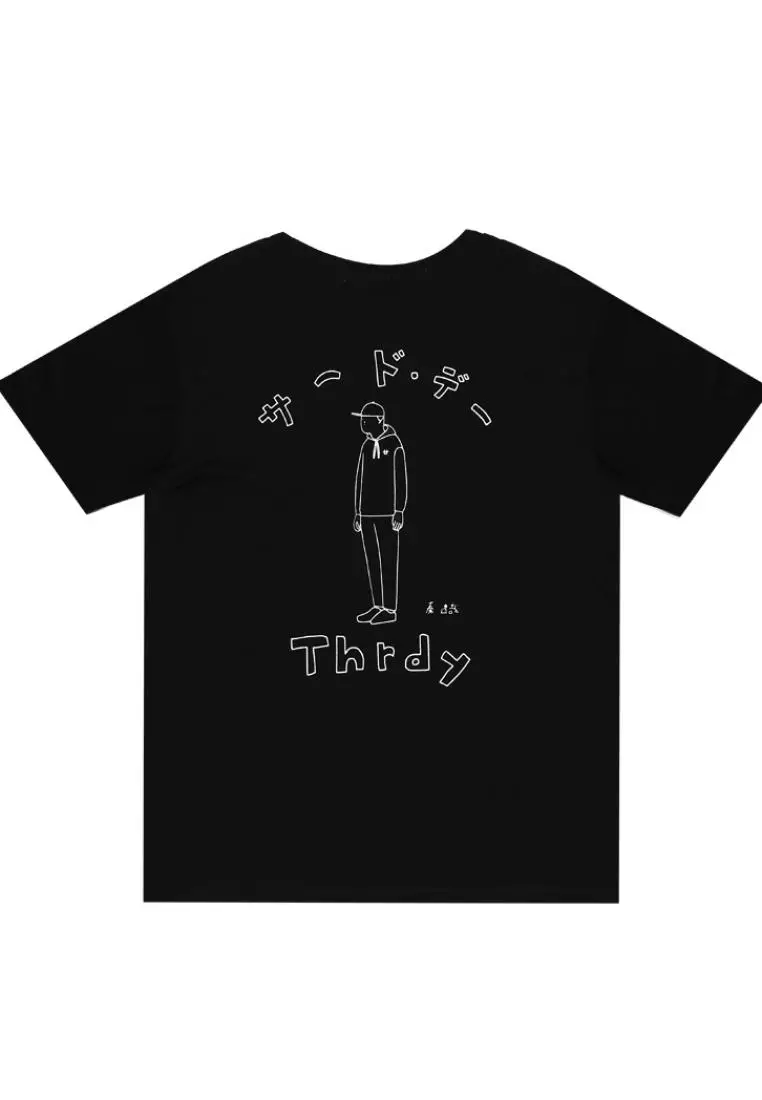 MTI28 Kaos Pria Distro Hata Main Back Hitam