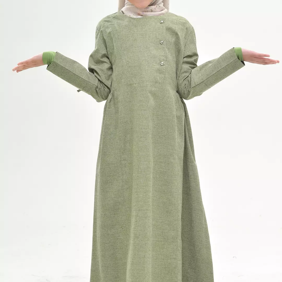 Rabbani - Dress Muslim Anak Perempuan Bani Batuta Couple Sarang Daneswara Exclusive - Green