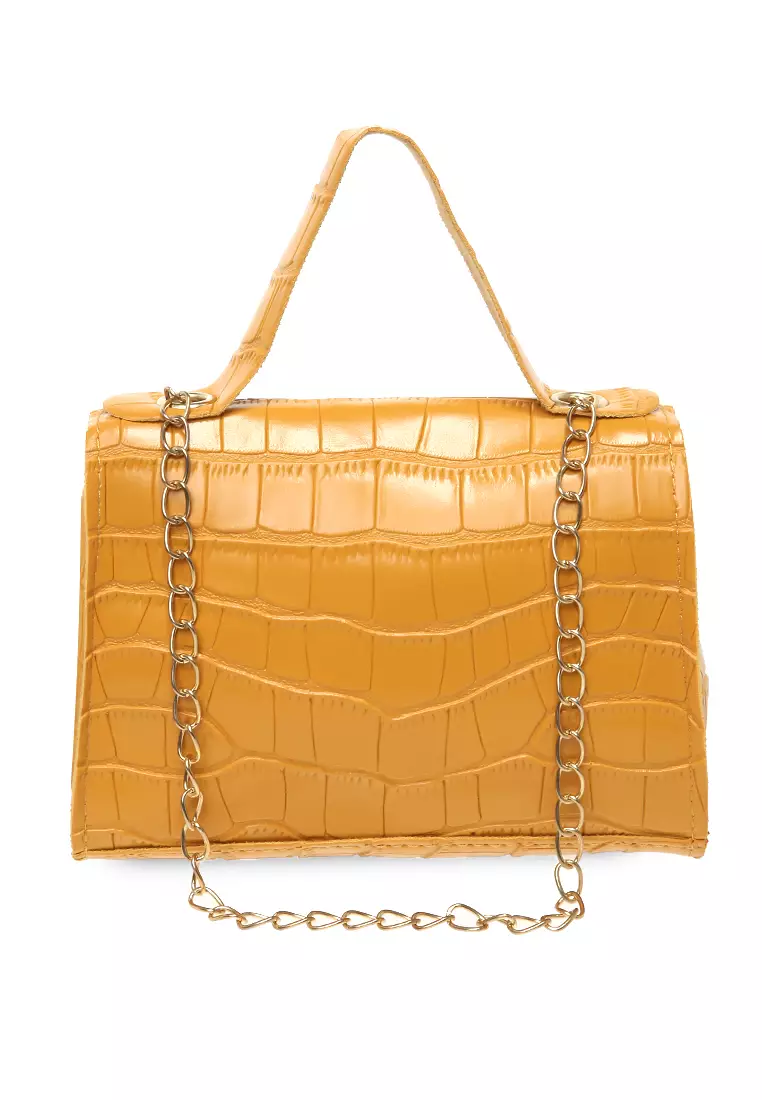 Jervis Tas Slempang Wanita Two Ropes Design Elegant Women - Kuning