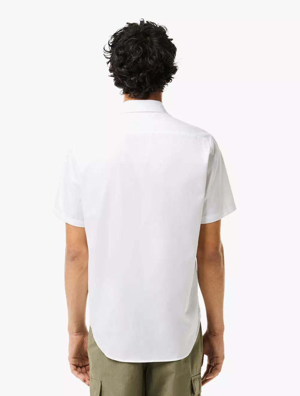 Regular Fit Short Sleeved Cotton Shirt - White