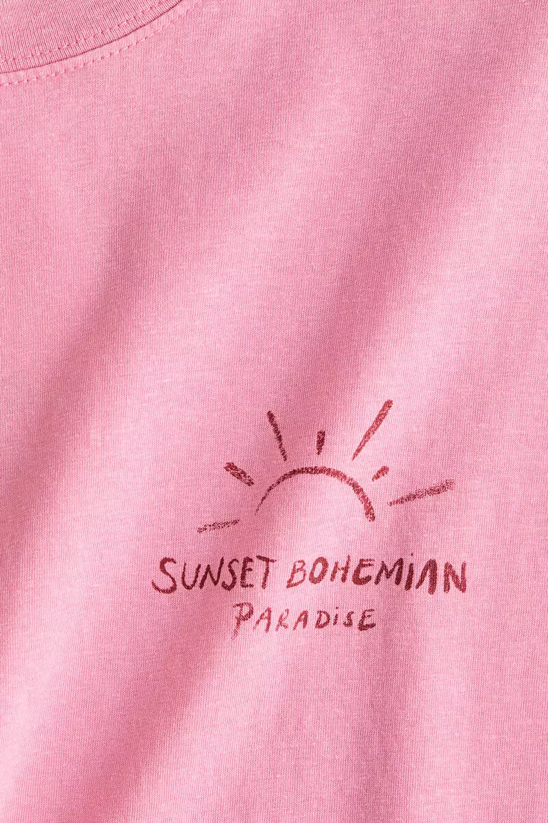 Oversized print-motif T-shirt
