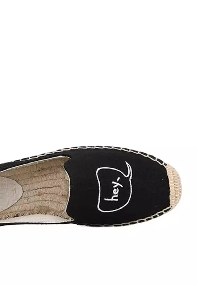 Platform Embroidery Linen Espadrilles HB6107