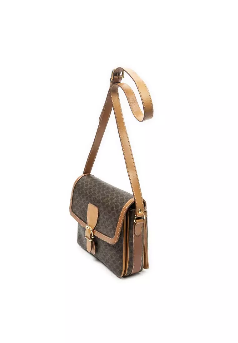 Pre-Loved Vintage Buckle Flap Crossbody