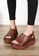 Twenty Eight Shoes brown Platform Leather Casual Sandals QB183-2 84BE2SH04833B2GS_3