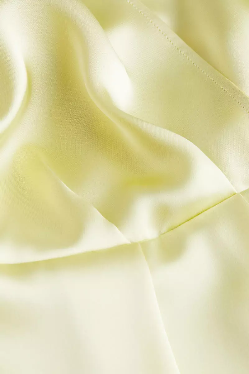 Satin wrap dress