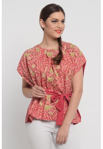 Batik blouse combination