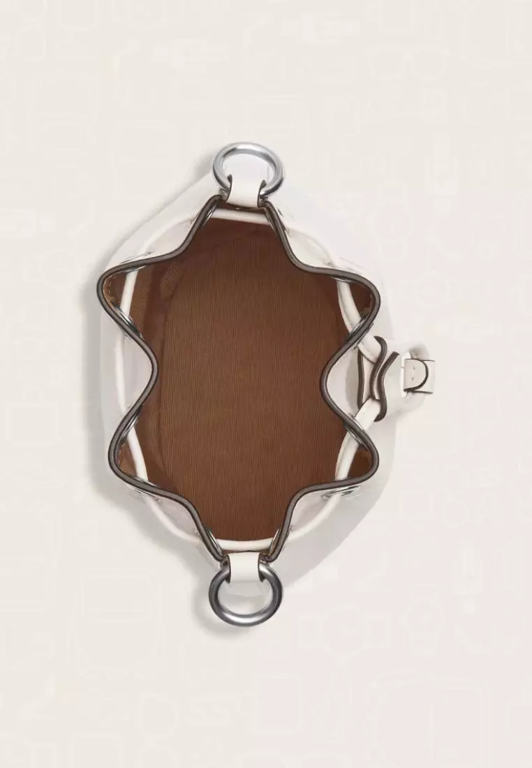 Coach Mini Bucket Bag Silver Chalk