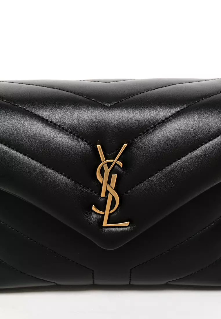 SAINT LAURENT: Toy Loulou bag in quilted leather - Black  Saint Laurent  mini bag 678401DV707 online at