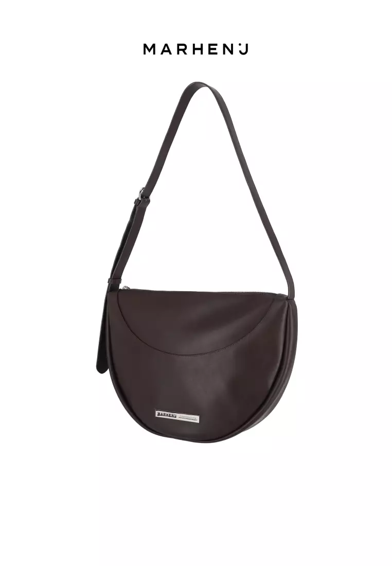 BAY Vegan Leather Crossbody Bag Chocolate Brown