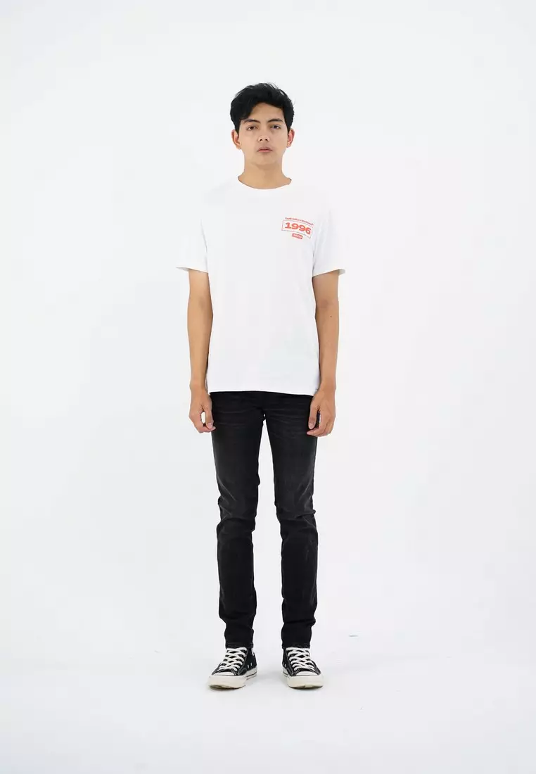 3Second Men's T-Shirt Short Sleeve Regular Fit Cotton Cord OL-C420425