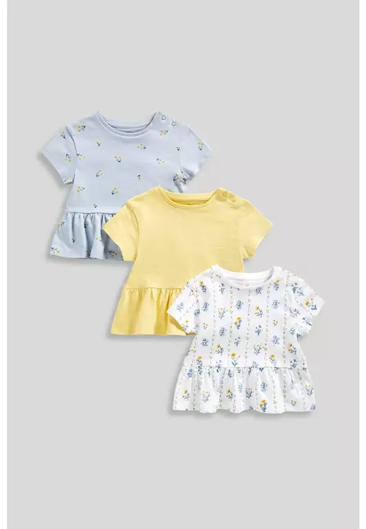 Floral T-Shirts - 3 Pack
