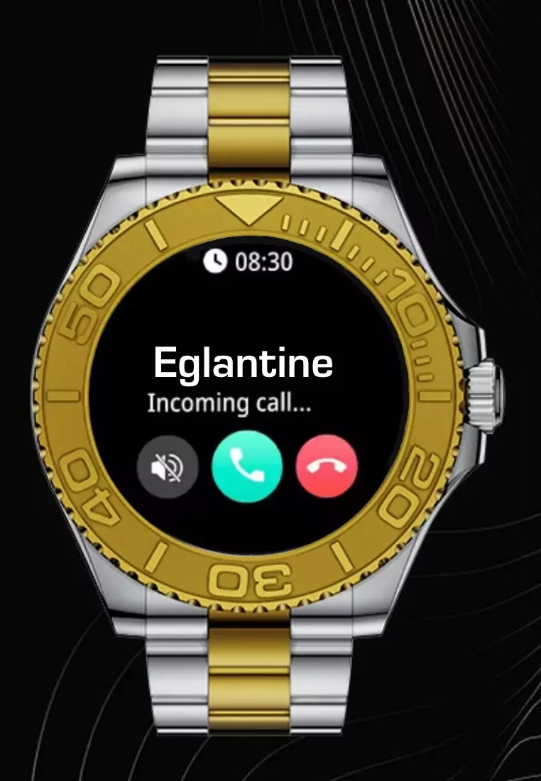 Sport/Luxury Smart Watch, Daily Life Waterproof, Stainless Steel Bracelet + 1 free Silicone Strap