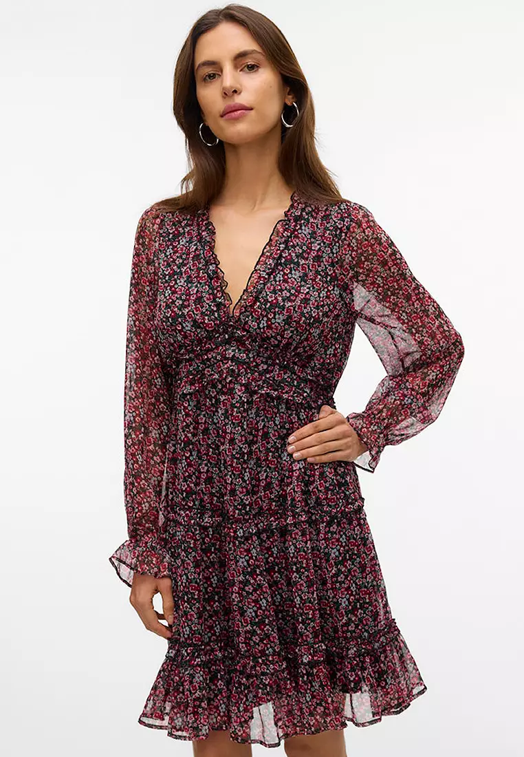 Milla Long Sleeves Frill Dress