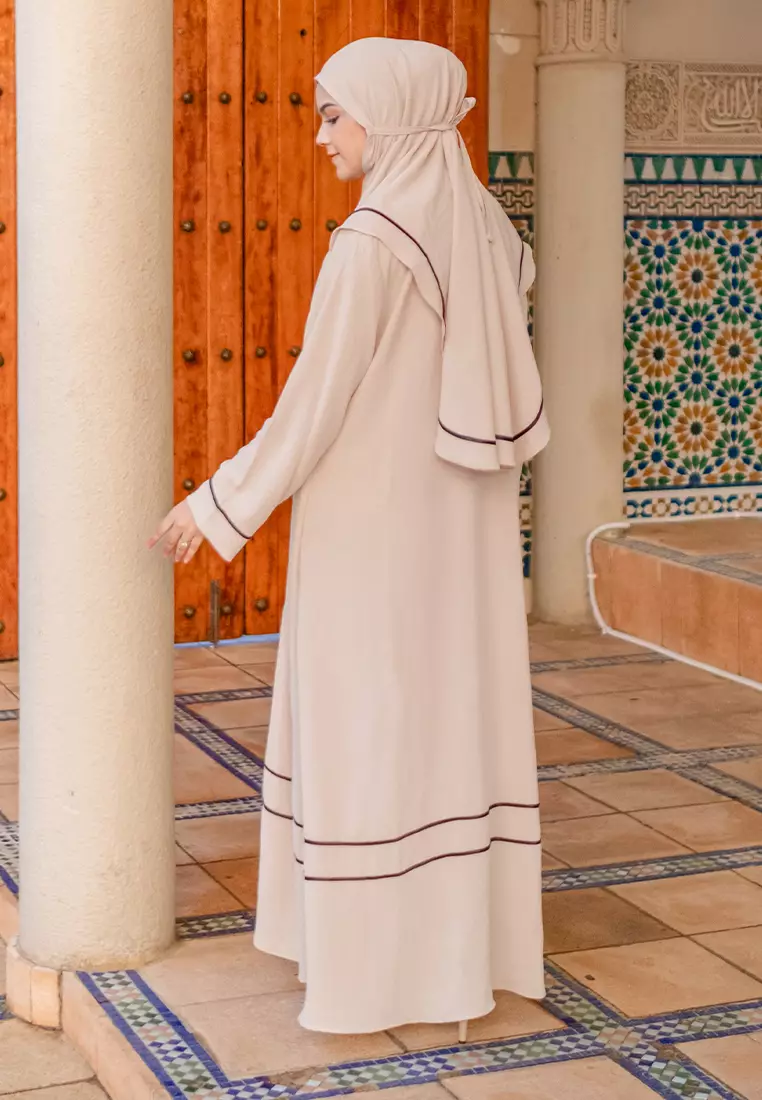 Hanisa Abaya Set Ivory