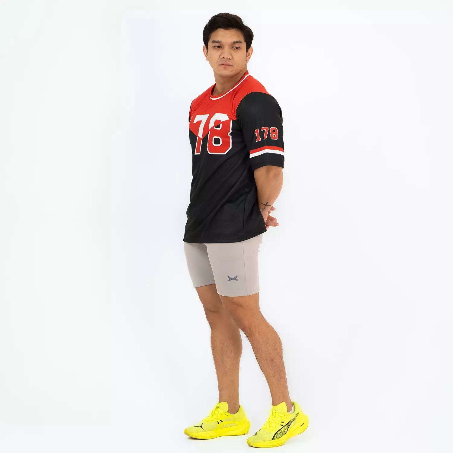 Oversize Jersey American Football Style 178 series Black