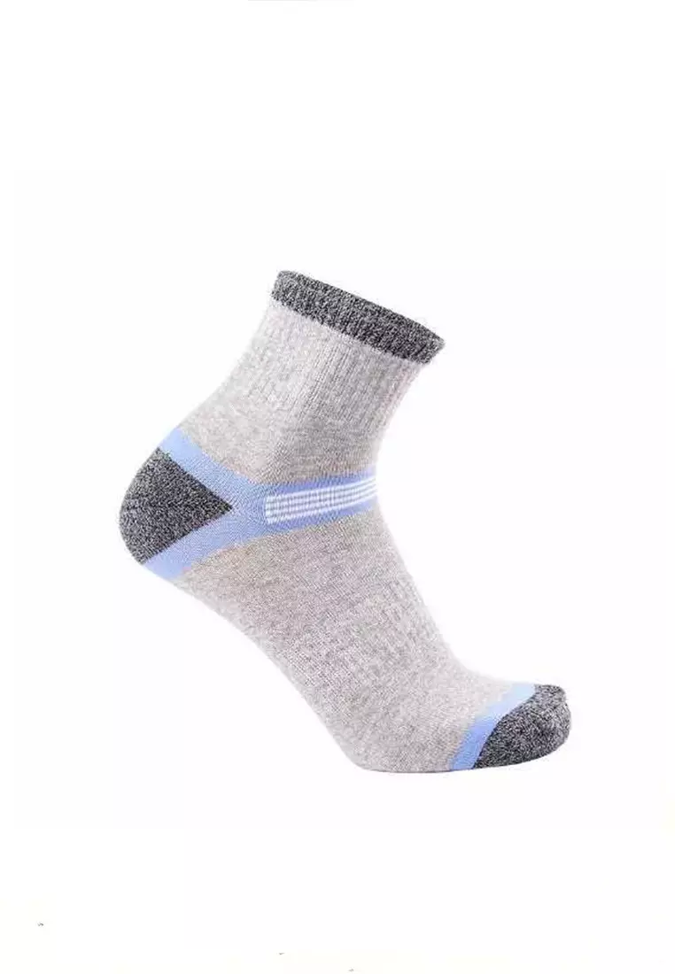 Caldwell Kaos Kaki Olahraga Pria Quick Drying Breathable Socks Size 39-45 Material Cotton ORIGINAL - Light Gray