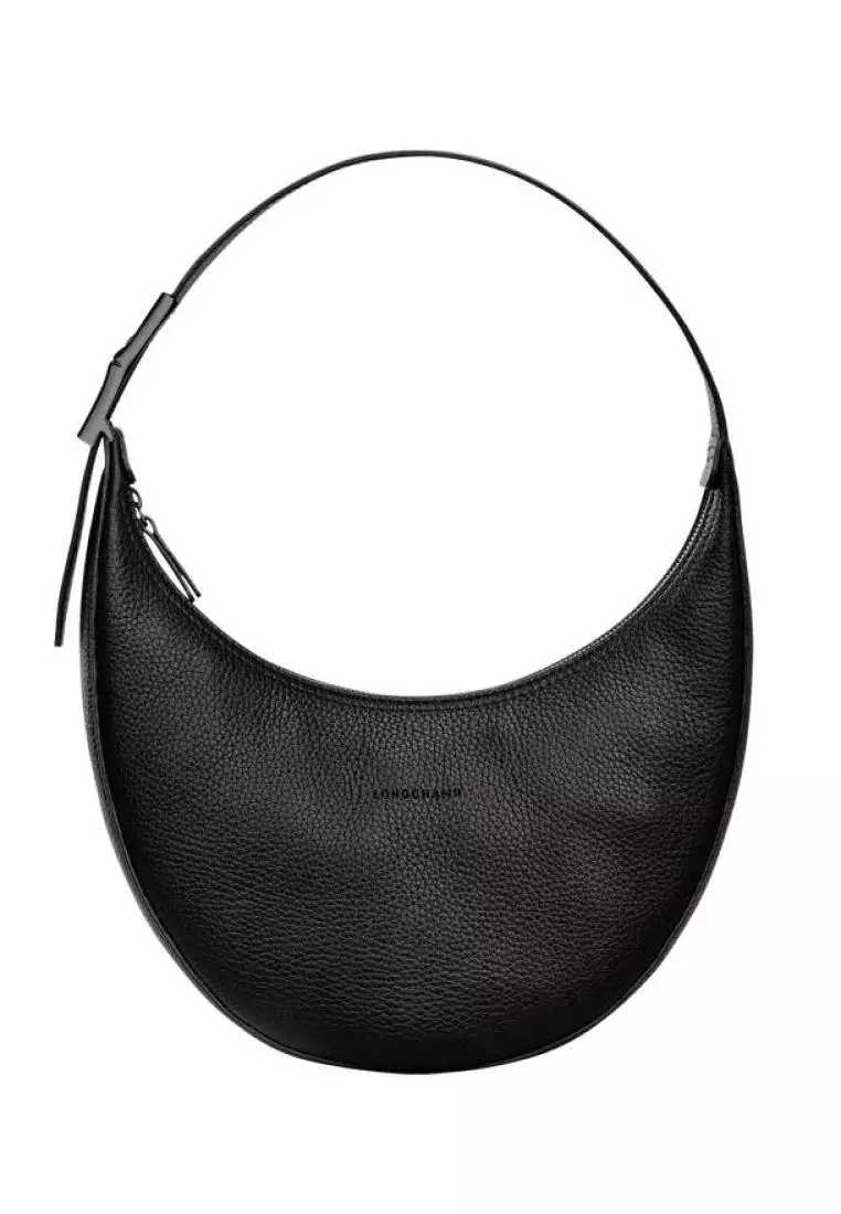 Jual LONGCHAMP Longchamp Roseau Essential Hobo Bag M Black Original ...