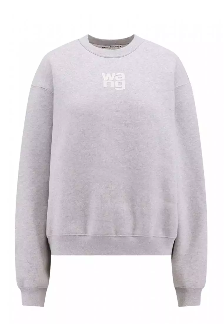 網上選購ALEXANDER WANG Cotton sweatshirt with frontal logo