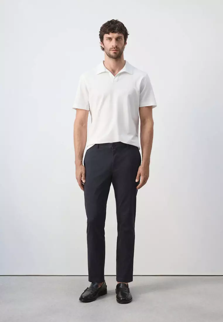 Prato Cropped Tapered Chino Trousers