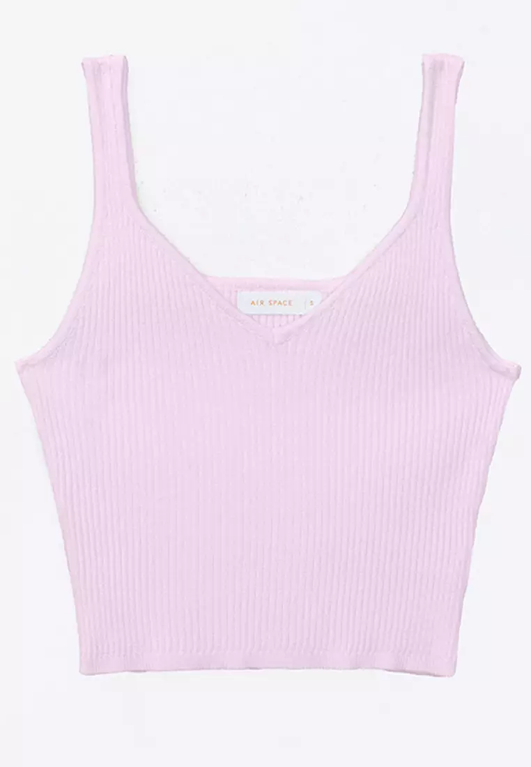 Cropped Knit Tank Top