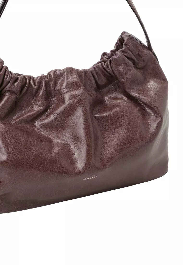 SCRUNCHIE Shoulder Bag - Raisin