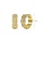 Glamorousky white Fashion and Elegant Plated Gold Twist Geometric Round Stud Earrings with Cubic Zirconia 6F4C3AC0B4B4C9GS_2