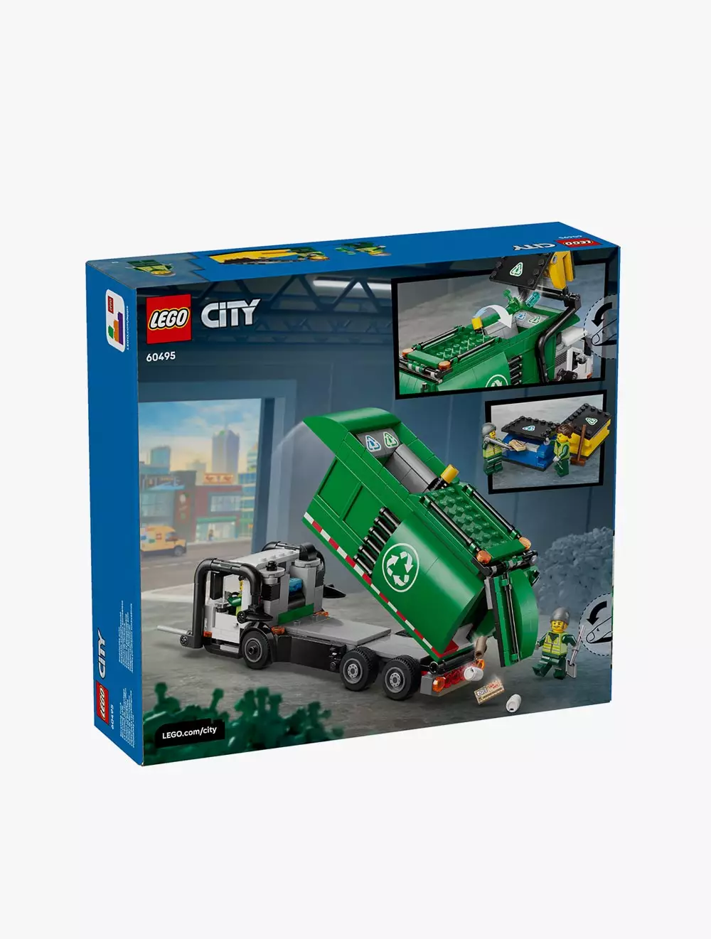 LEGO® City Recycling Truck - Toy Vehicle Playset with 2 Minifigures - 60495