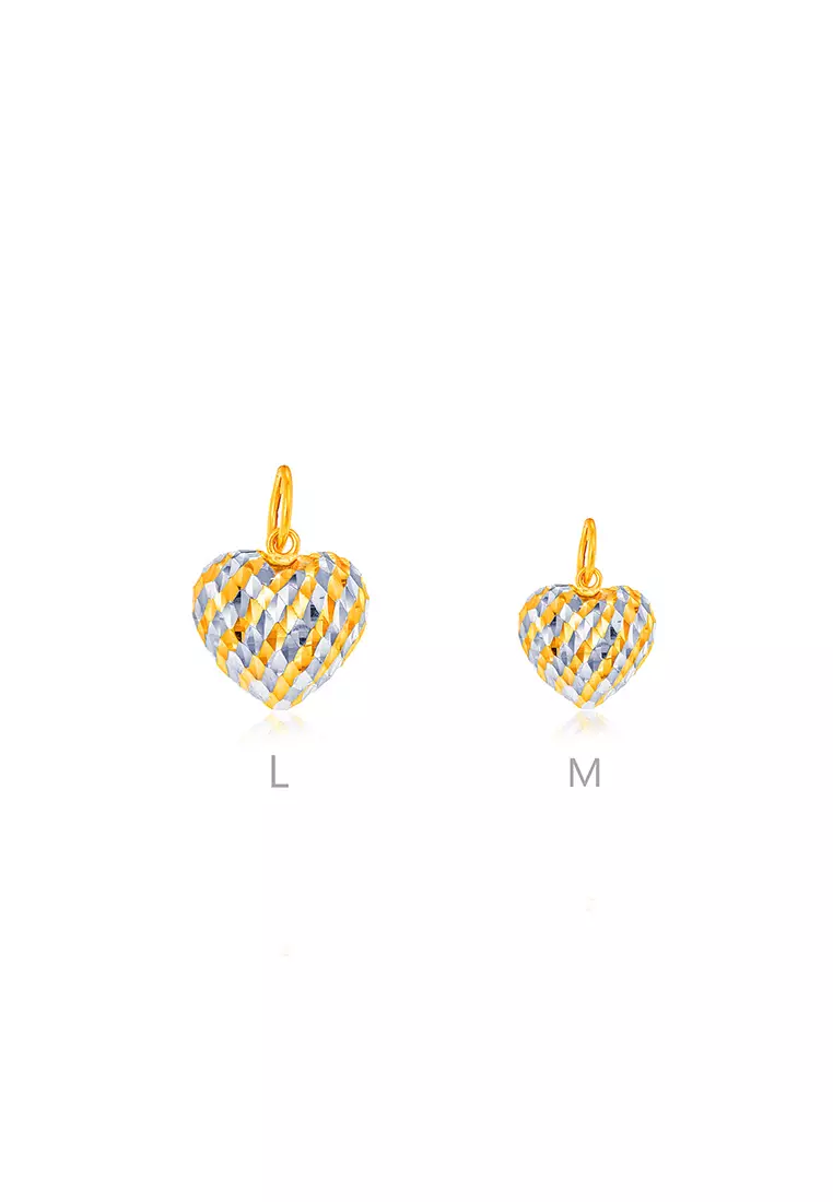 MJ Jewellery 916/22K Gold Love Pendant B255 (L Size)