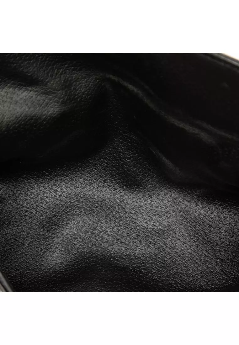 Pre-Loved Celine Macadam Coated Canvas Clutch