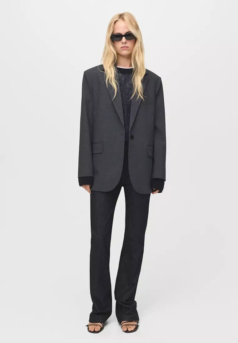 Straight Jacket with Flap Pockets