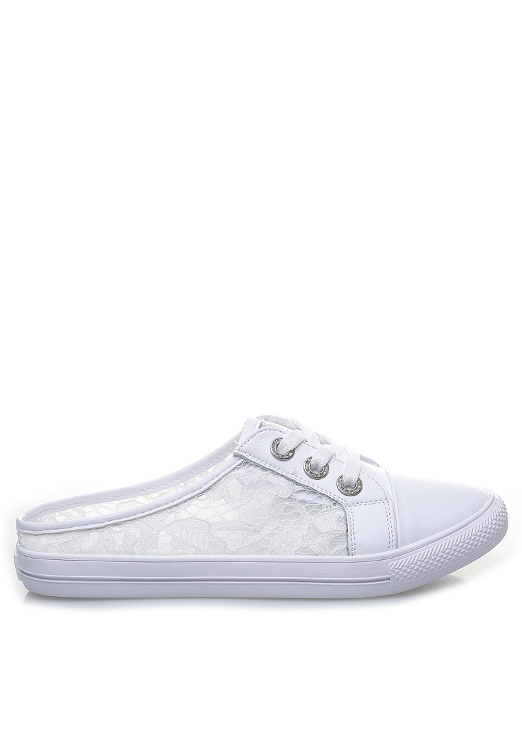 Comfortable Lace Stitched Leather Slip-Ons RX9917