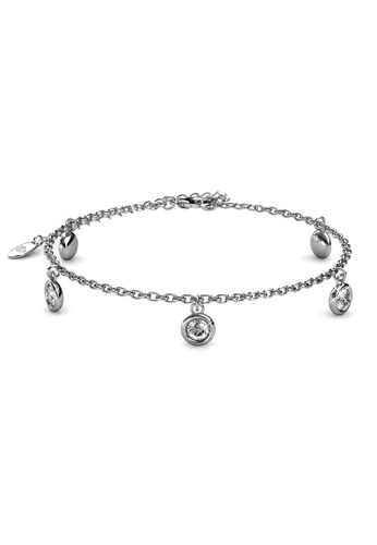 Her Jewellery silver Charlotte Bracelet‏ (White Gold) - Made with premium grade crystals from Austria 06146AC68DAB2FGS_1