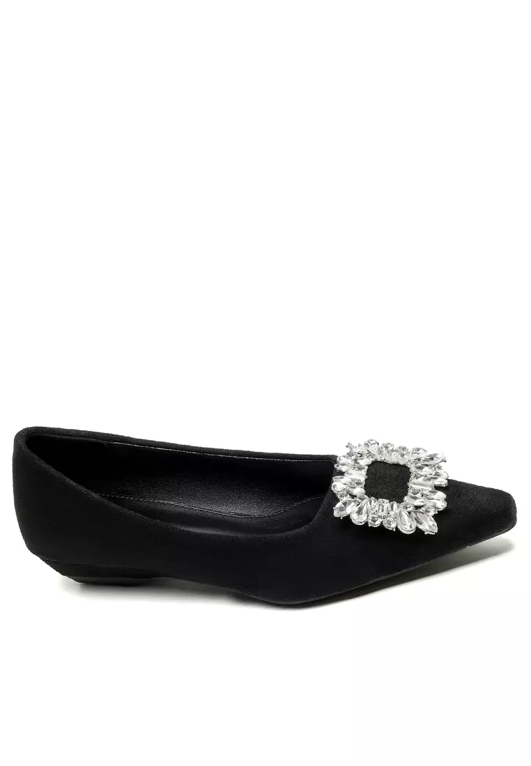Discount on Twenty Eight Shoes  shoes - SKU: 2.5CM Rhinestone Buckle Chunky Heel Pumps WW127-9
