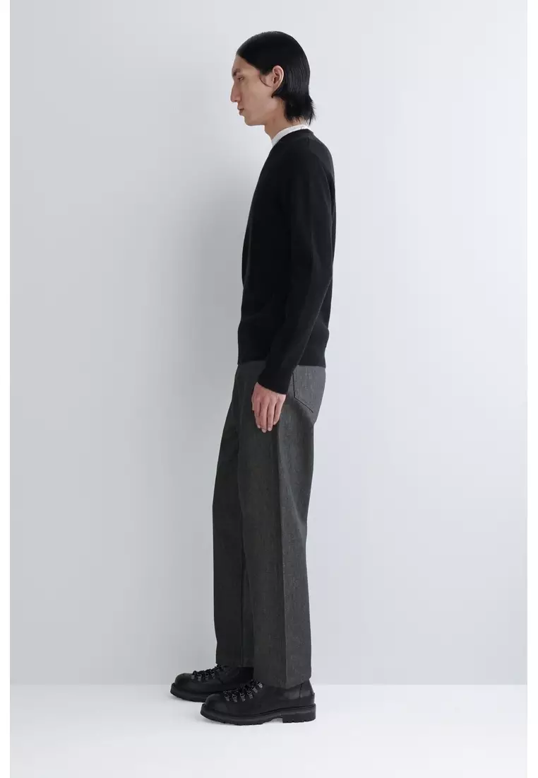 COTTON CREW-NECK JUMPER